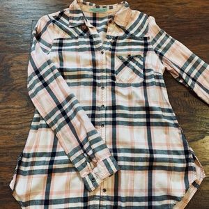 Long flannel top